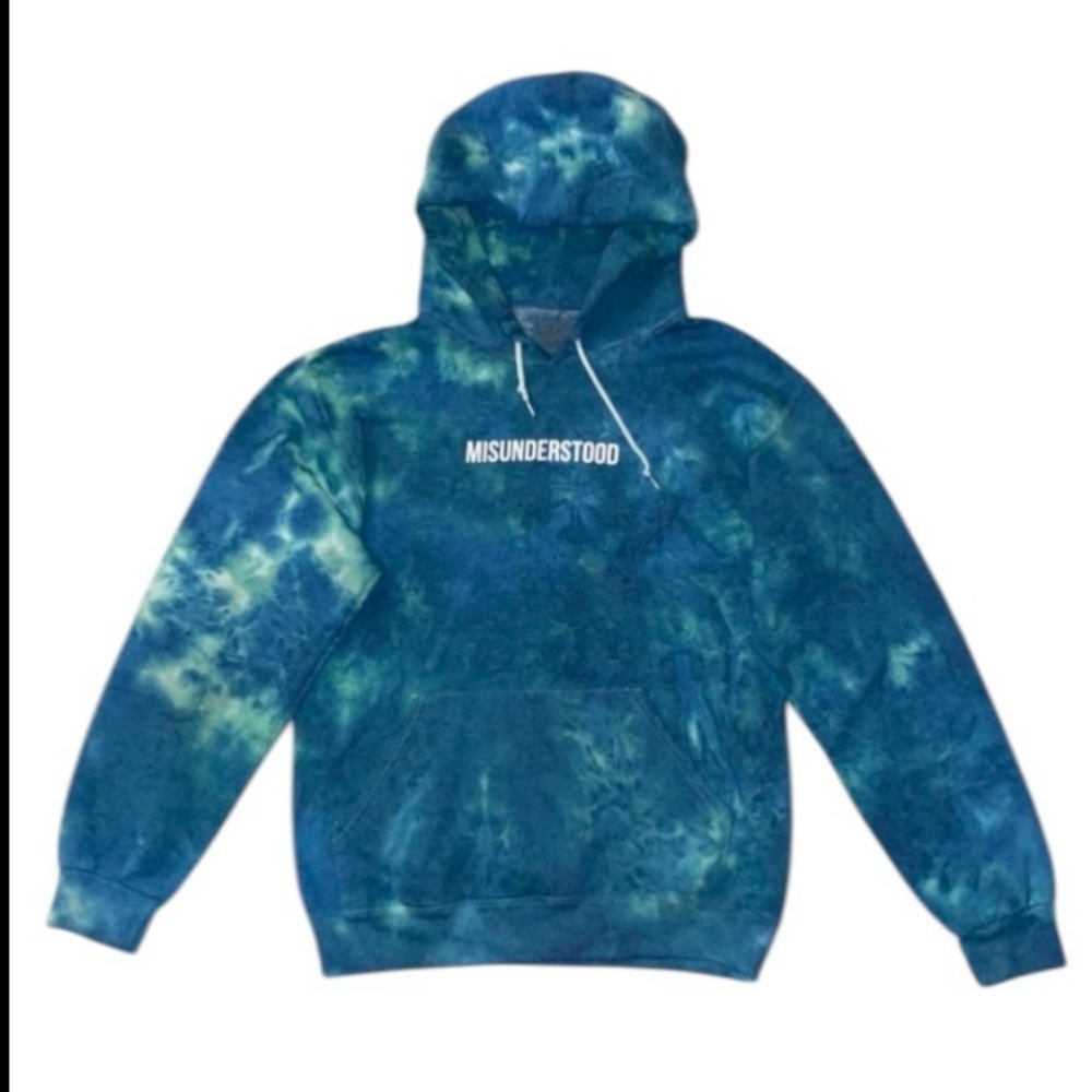 Artist Union Clothing Co Tie Dyed Pullover Hoodie Sweatshirt Cali Size Small (L)